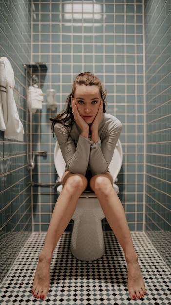 Caro disfruta un buen momento en el inodoro. 15 min. $$$